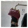 Bolso de Noche Nuevo para Mujer Invierno 2023, Bolso Cruzado Popular con Cierre de Clip y Correa Ancha al Hombro, Bolso de Mano Elegante para Mujer