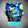 Top de Verano Transfronterizo para Mujer Camiseta de Manga Corta Spice Girls Impresión Digital 3D Calavera Camiseta Básica de Manga Corta Nueva Prenda Interior para Mujer