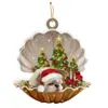 Colgante de Perro Durmiendo de Acrílico para Coche, Colgante para Árbol de Navidad, Decoración del Hogar - Nuevo Producto Transfronterizo