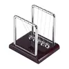 Pequeño Péndulo de Newton Bola de Choque Bola de Péndulo Bola de Choque para Descompresión Bola Pequeña Cuadrada de Equilibrio de Fuerzas Modelo de Regalo Artesanía de Metal