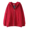 Comercio Exterior Transfronterizo Amazon Aliexpress Otoño e Invierno Sudadera con Cremallera para Mujer Chaqueta Cepillada Sudadera Casual Sudadera