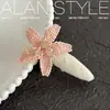 Um Novo Presilha de Cabelo Estilo Coreano para Primavera e Verão da Lan, Acessório de Cabelo Simples e Elegante, Presilha de Franja Floral, Grampo de Cabelo para Mulheres