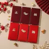 Envelopes Vermelhos Criativos Personalizados com Designs de Animais Fofos, Envelopes Vermelhos Foscos para Gatos e Cachorros, Adequados para Presentear e Bênçãos