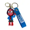 Llavero de Spider-Man, colgante de figura creativa de Capitán América, decoración para mochila de niños, pequeño regalo para llaves de coche