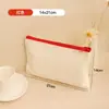 Estojo de Lona com Zíper Transfronteiriço com Logotipo Personalizado, Texto, Padrão, Bolsa de Cosméticos de Viagem, Bolsa de Armazenamento para Papelaria