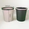Lixeira de plástico doméstica direta da fábrica simples de alto valor para quarto banheiro sem tampa anel de pressão lixeira de lixo
