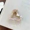 Pinza para el pelo de garra de metal de acetato Wave Moda Elegante Flor Parte trasera de la cabeza Moño Pinza Tiburón Accesorio para el cabello Venta al por mayor