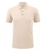 Nova camisa polo transfronteiriça 2026 com gola de lapela, vestuário de trabalho de alta qualidade para negócios, camiseta de manga curta, respirável, casual e moderna para o verão