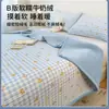 Cubrecama de terciopelo de leche de algodón puro, pieza única, con forro polar añadido para mayor grosor, sábana de cama 100% algodón, tapete de tatami, antideslizante y resistente a las manchas, apto para todas las estaciones