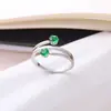 Anillo de cola de mujer Joker creativo nuevo 2022 anillo de acero inoxidable con incrustaciones de turquesa personalizado venta al por mayor
