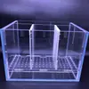 Tanque de Cría de Aislamiento de Múltiples Compartimentos de Escritorio de Acrílico para Bettas, Filtración, Paisajismo, Acuario Ecológico y Otros