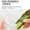 Cepillo para Tapa de Vaso Tres en Uno, Cepillo Portátil para Botellas, Juego de Cepillos de Limpieza, Cepillo para Boca de Vaso, Cepillo para Taza Térmica, Herramienta de Limpieza para Vasos de Agua