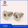 Parafusos para Máquina de Chanfrar com Soquete Hexagonal Q195, Grau 4.8 Niquelados M6-M8 Parafusos para Móveis com Cabeça Chata e Borda Chanfrada, Parafusos para Máquina de Chanfrar
