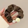 Colección de scrunchies de verano: versátiles ligas coreanas para el cabello, cuerdas para el cabello estilo universitario fresco, accesorios elásticos para el cabello, accesorios para la cabeza para mujeres