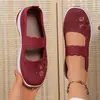 Zapatos Nuevos Modelo 2025 Transfronterizos Temu para Mamá con Suelas Suaves, Zapatos Cómodos de Tela para Mujeres de Mediana Edad y Mayores, Zapatos de Verano Antideslizantes para Señoras Mayores