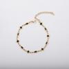 Pulsera de Acero Inoxidable con Esmalte Colorido en Forma de Diamante + Trébol de Cuatro Hojas, Oro de 18K, Goteo de Aceite, Versátil, Joyería de Moda para Mujer, Fabricante