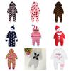 Ropa Infantil Cool Amazon Nuevo Bebé Sudadera con Capucha a Rayas de Una Pieza con Trasero de As Traje de Una Pieza para Bebé con Bola de Pelo