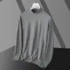 Camiseta Casual de Manga Larga con Cuello Alto para Hombre, Nueva Tendencia 2025, Versátil, Capa Base, Camisa de Otoño