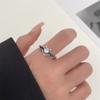 Anillos de Pareja de Alas de Ángel y Demonio Europeos y Americanos Joyería Transfronteriza Nicho Retro Creativo Aleación Anillos Abiertos Venta al por Mayor