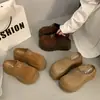 Mules de plataforma con suela gruesa para aumentar la altura, estilo Birkenstock para mujer, sin cordones, para usar al aire libre, nuevo modelo otoño 2026, zapatos cómodos cerrados sin cordones