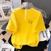 Camiseta de Manga Corta para Niña de Algodón Puro, Elegante y Fresca, para Bebé e Infantil, Manga Media, Verano 2026, Top Lindo de Dibujos Animados