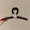 Pinza para el Cabello Dopamina Estilo Coreano con Acabado de Alta Gama, Horquilla Exquisita para Mujer, Pinza de Tiburón Grande para la Parte Posterior de la Cabeza, Lindo Accesorio para el Cabello