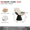 Silla de maquillaje de lujo para habitación de niñas, taburete de maquillaje estilo vintage con respaldo, silla giratoria para tocador para vestidor