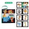 Amazon Libro de Tela para Bebé Papel Sonoro No se Puede Rasgar Libro de Tela en Inglés Educación Temprana Cognición Infantil Se Puede Morder Libro de Palma