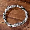 Pulseira Masculina Vazada Estilo Amor Leve Luxo Padrão Auspicioso Pulseira Retrô Tendência Nicho Hip Hop Punk Venda Direta da Fábrica