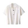 Camisa elegante de estilo francés con cuello en V para entrevistas de trabajo de alto nivel, camisa de manga corta de verano para mujer con diseño de nicho Sense