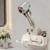 Suporte para Secador de Cabelo Sem Furos Suporte de Secador de Cabelo para Banheiro Rack de Armazenamento de Secador de Cabelo para Banheiro Montado na Parede Dyson