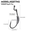 Anzuelo de Crankbait para Señuelo 1.75g/3.5g/5g/7g Crankbait de Vientre Estrecho Anzuelo Único con Plomo Señuelo Blando Gusano Blando Anzuelo de Pesca