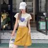 Culottes de Trabajo Yamamoto Grises para Mujer Verano Delgados Diseño de Empalme Pantalones Cortos Holgados Casuales Culottes de Pierna Ancha