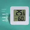 Mini Termómetro Higrómetro para Interiores con Pantalla Digital LCD Monitor de Temperatura Ambiente para Hogar Cocina Baño (batería no incluida)