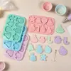 Molde de silicone para biscoitos de chocolate com sino de Natal de 8 peças - molde de silicone para biscoitos, forma de gelo, molde para bolo de gelatina