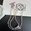 Corrente de Celular Transversal de Raposa com Strass de Alta Qualidade Bolsa de Moda Corrente Longa para Câmera Exquisite