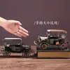 Enfeites de Motocicleta de Ferro Vintage Artesanato de Metal Criativo Entrada da Sala de Estar Aeronave Modelo de Carro Clássico Decorações