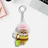 Lindos accesorios navideños para mascotas, nuevos llaveros de dibujos animados acrílicos para compañeros de clase, accesorios transfronterizos para perros y gatos