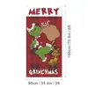 Amazon Transfronterizo Cubierta de Puerta Navideña Merrychristmas Elementos de Grinch Bandera Colgante Cortina de Puerta