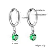 Pendientes de Acero Inoxidable Chapado en Oro de 18K con Circonita en Forma de Corazón, Venta Caliente Transfronteriza, Estilo Ins, Lujo Accesible, Pendientes Elegantes y Versátiles para Mujer
