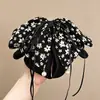 Lujo Ligero Trabajo Pesado Sensación de Alta Gama Encaje Perla Lazo Pinza para Cola de Caballo Clip para el Cabello con Temperamento para Mujer Parte Posterior de la Cabeza Moño Medio