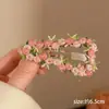 Novo Estilo de Presilha de Cabelo 2026 para Mulheres, Presilha Lateral Floral Colorida Estilo Coreano, Presilha Bico de Pato Exquisita de Alta Qualidade, Presilha BB para Cabelos Finos