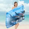 Toalha de Praia de Microfibra, Toalha de Piscina Impressa Digitalmente, Toalha Xale de Surf para Férias na Praia/Litoral