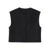 Série 25 Top Curto Sem Manga Transfronteiriço 1 Estilo Europeu e Americano 78 Colete de Terno Gola Redonda Slim Fit Comércio Exterior 32ZA