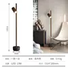 Lámpara de pie moderna minimalista con diseño vertical, hecha de madera maciza, adecuada para salas de estar y dormitorios, con estilo nórdico y ambiente creativo