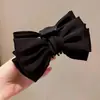 Presilha de laço dupla face outono e inverno grampo de cabelo feminino para coque no topo da cabeça acessório de cabelo presilha de tubarão grande de alta qualidade