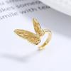 925 Prata Esterlina Borboleta Clipe de Orelha Feminino Personalidade Design Oco Borboleta Assimétrico Clipe de Orelha Nicho Elegante Jóias de Orelha