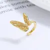 Pinza de Oreja Mariposa para Mujer Plata de Ley 925 Diseño de Personalidad Mariposa Dulce Pinza de Oreja Asimétrica Estilo ins Joyería de Oreja Elegante