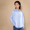 2026 Nueva Camisa Original de Seda para Mujer con Mangas Largas, Hecha de Seda de Morera, Adecuada para el Trabajo, Profesional, Corte Ajustado, Elegante, Top Versátil