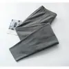 Pantalones cálidos de terciopelo de doble cara para hombre, otoño e invierno, rodillera, aislamiento térmico, corte casual sin costuras, pantalón largo para base